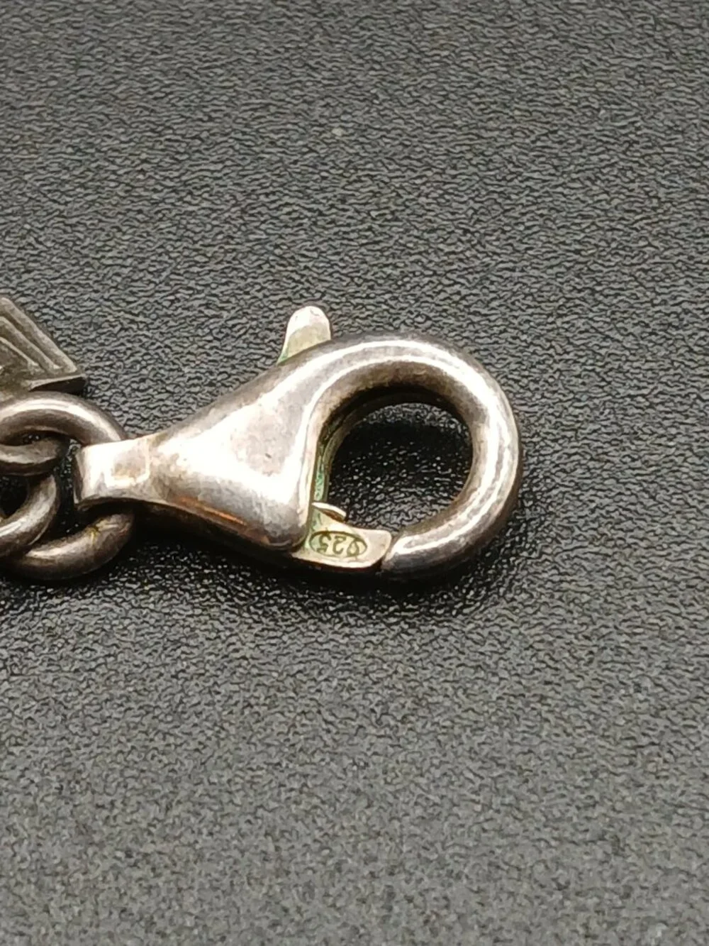 Vintage Retired Silpada Long Station Necklace Minimalist Sterling And Leather